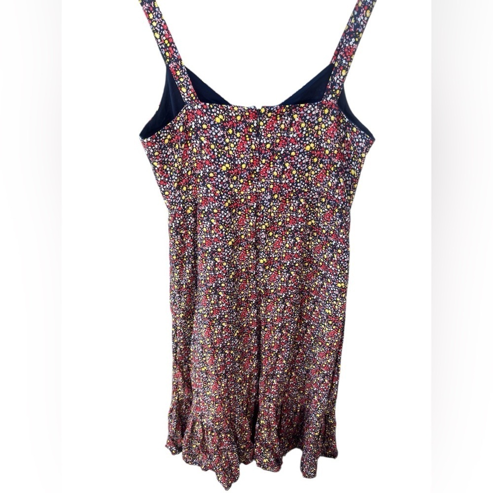 J.Crew Floral sleeveless linen blend maxi dress. Size 12 - Picture 3 of 12